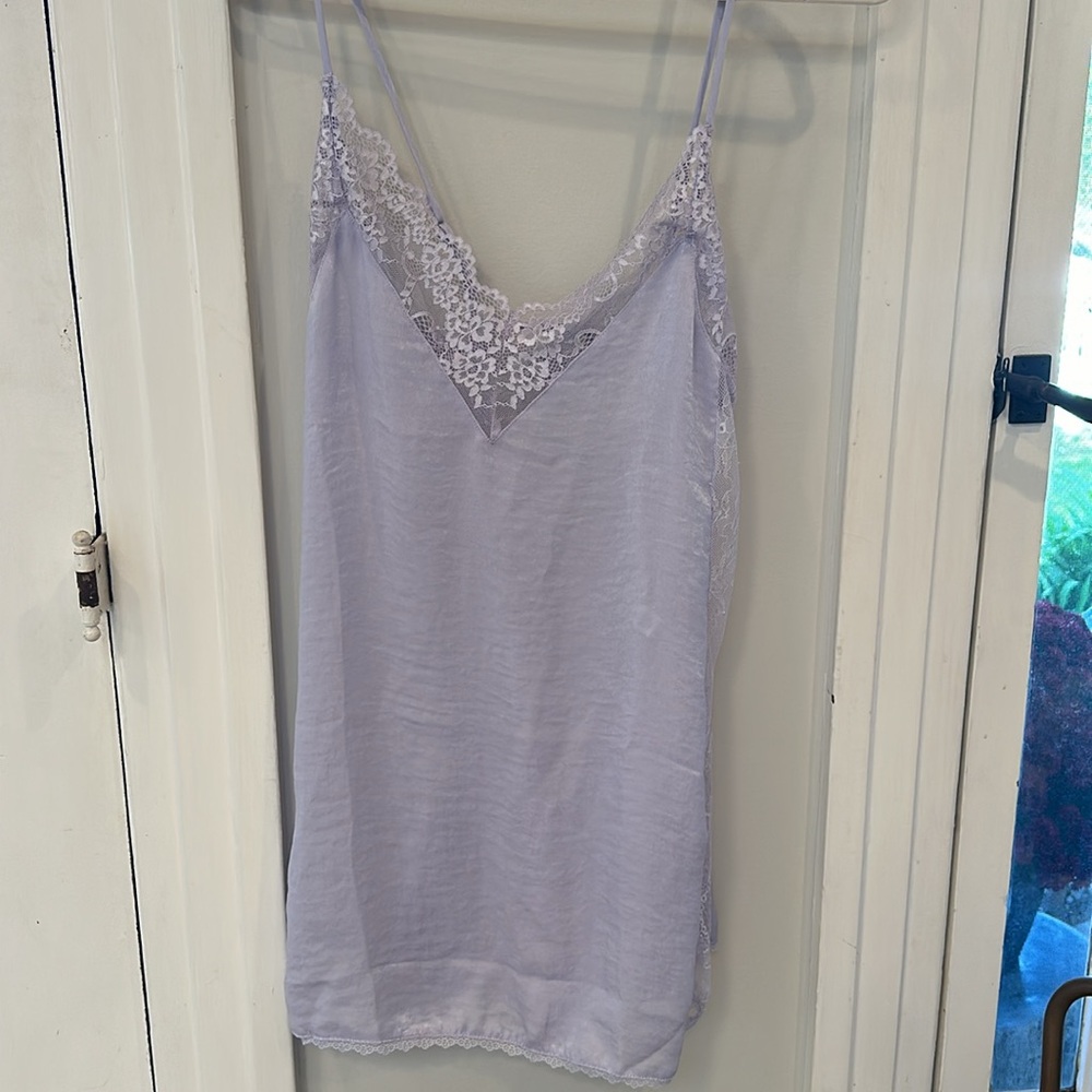 IN BLOOM INTIMATES Lilac Lace Chemise (LG) NWT